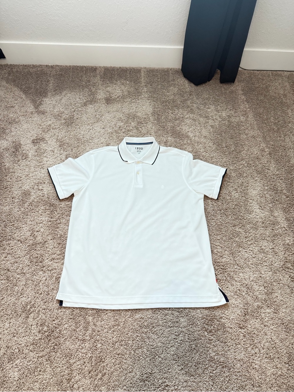 Izod White Polo with Black Trim